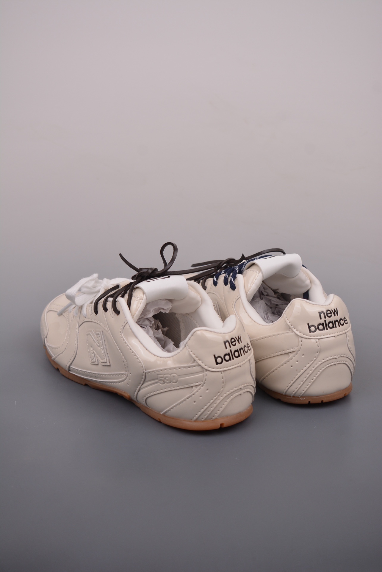 Miu Miu x New Balance 530 SL Leather Sneakers 