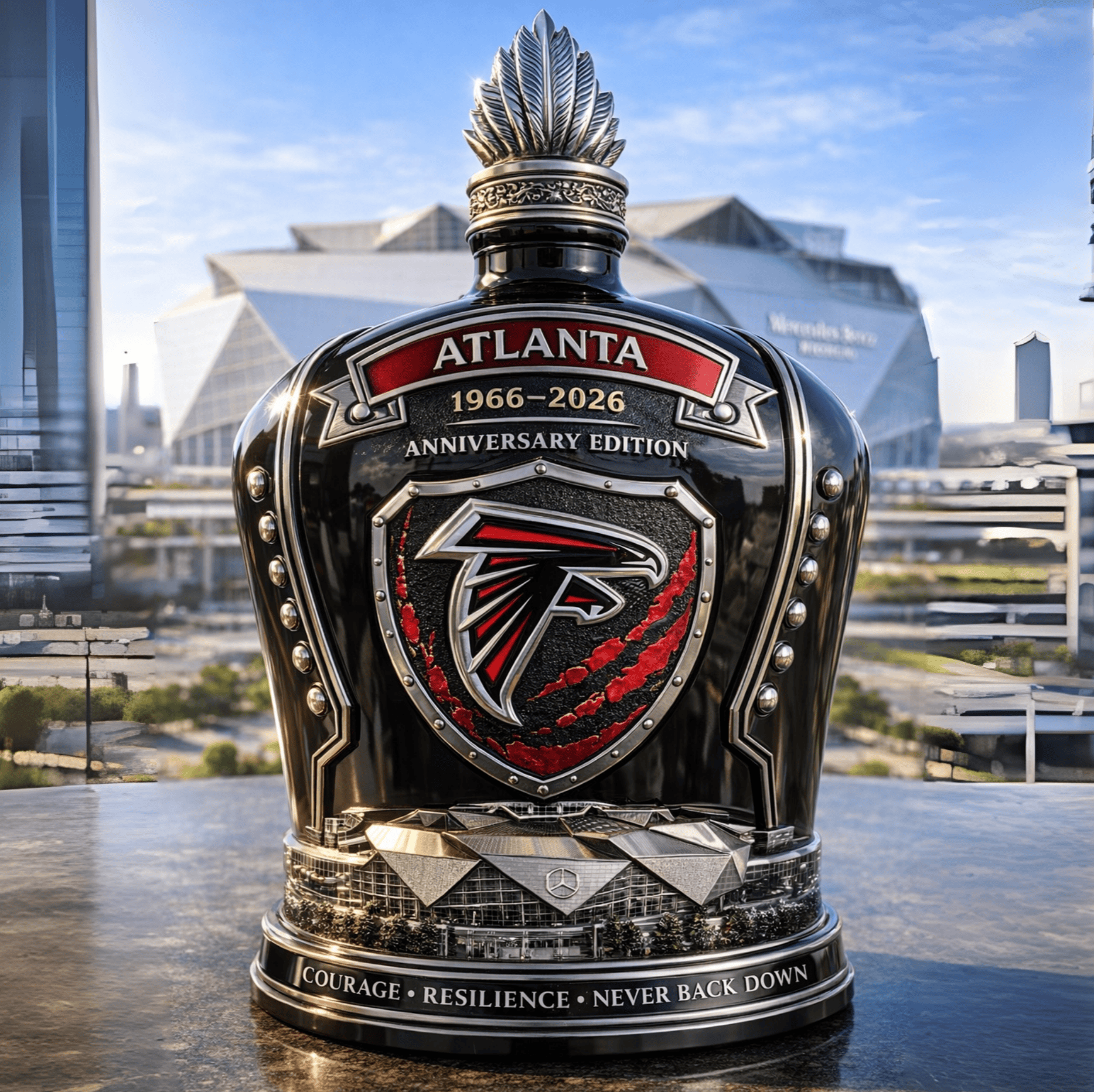 Falcons 60th Commemorative Decanter