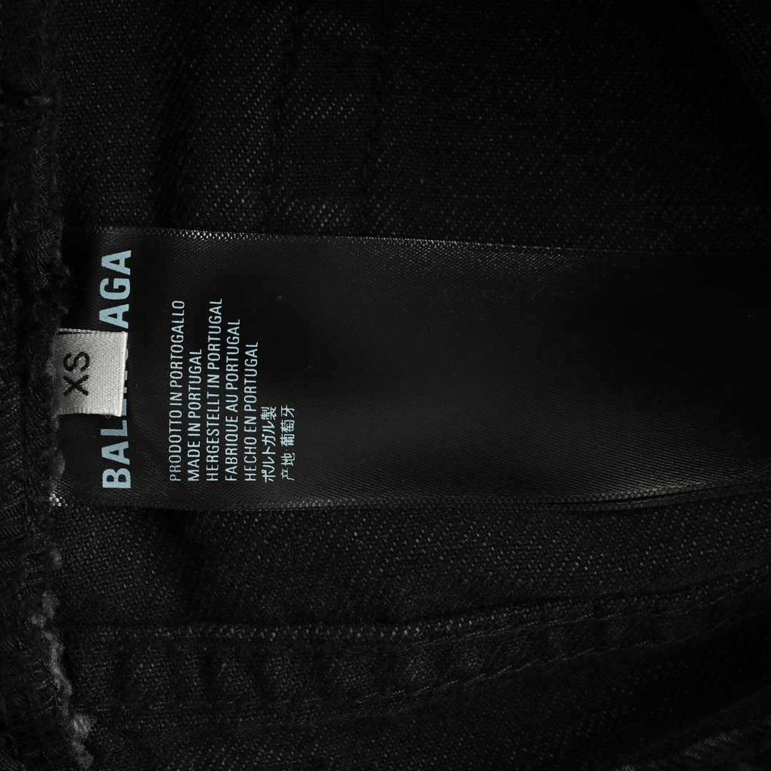 Balenciaga 24Fw camouflage panel wide-leg cargo jeans