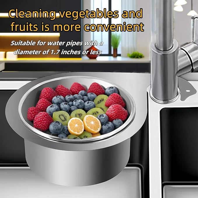 🔥HOT SALE 50% OFF🔥2025 New Swan Stainless Steel Drain Basket Sink Strainer
