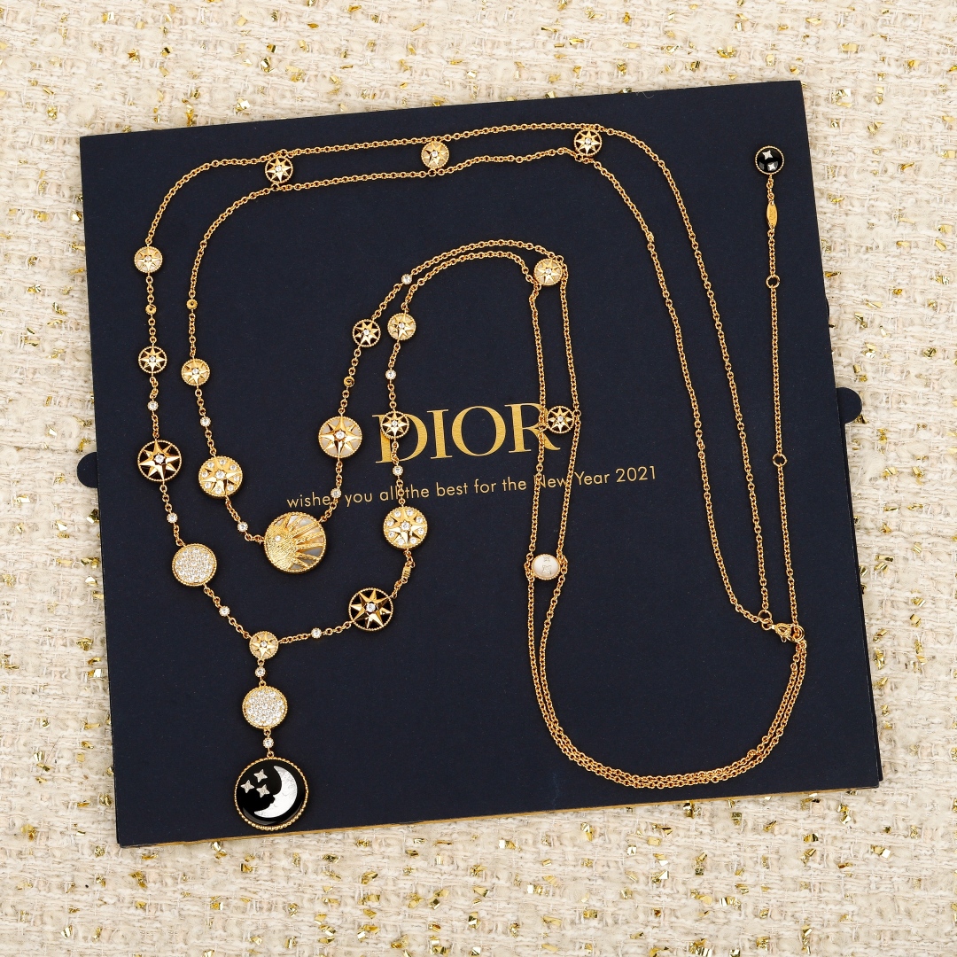 Dior Sun Moon Star Necklace