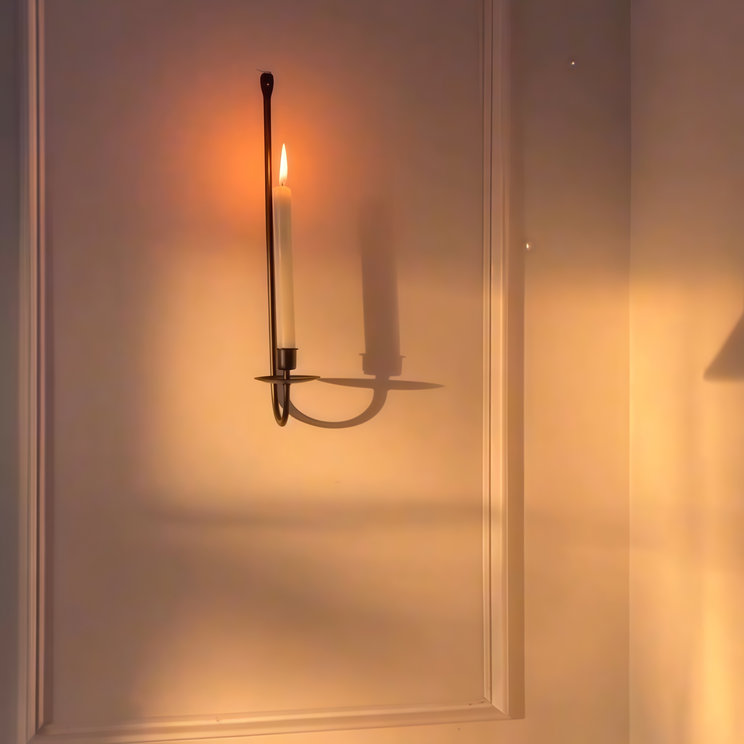Set of 2 pcs- Metal Wall Mount Taper Candleholders