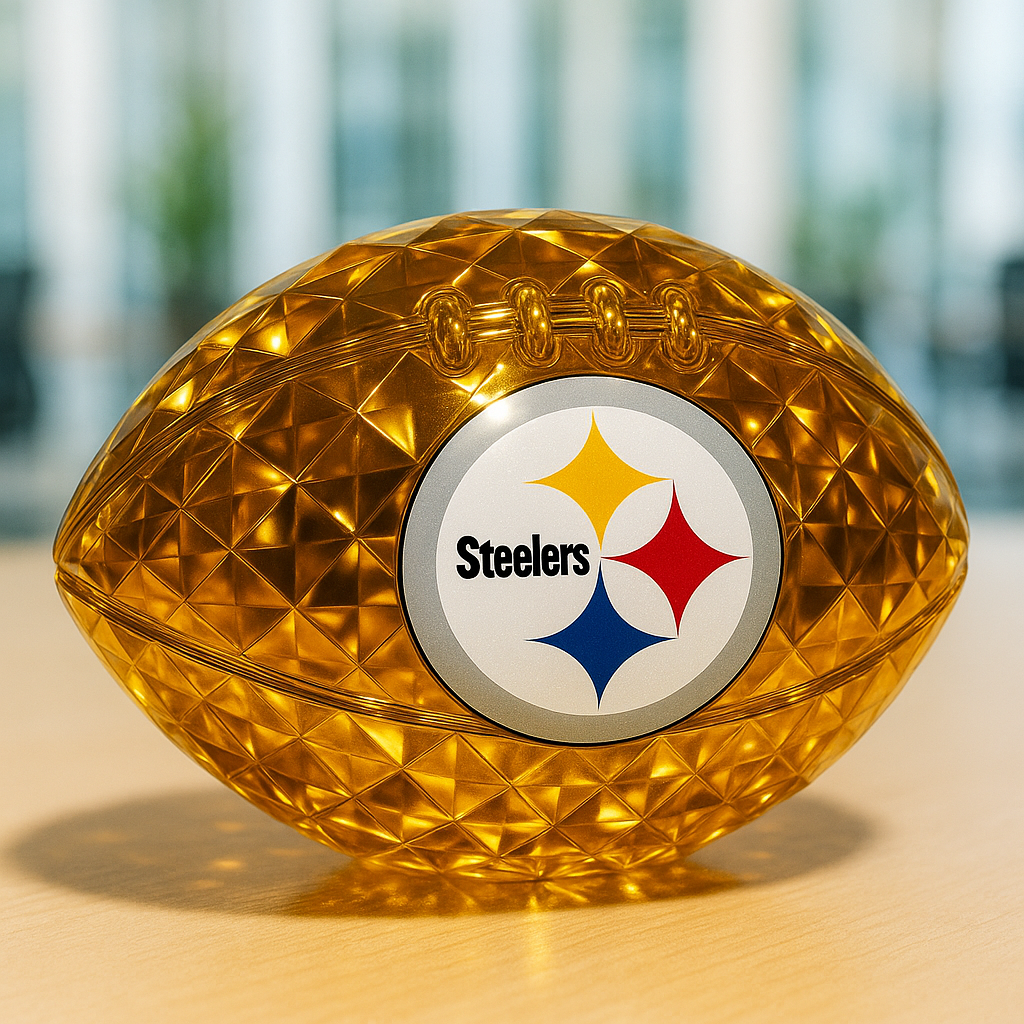 NFL Crystal Football Sculpture