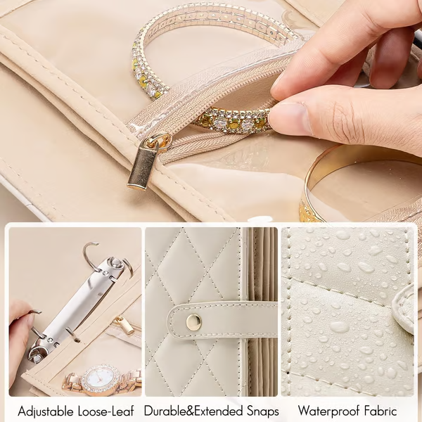 🔥Buy 2 Free Shipping🎁Travel Jewelry Storage Book with 5pcs Ring Binder