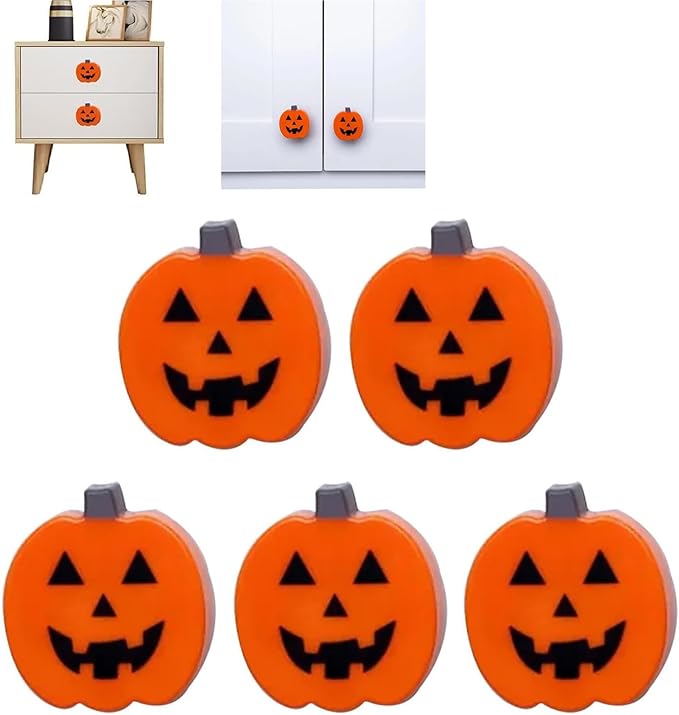 🎃Early Halloween Sale👻Set of 12 pcs Halloween Pumpkin Knob Button Cover-Buy 3 Sets Free Shipping