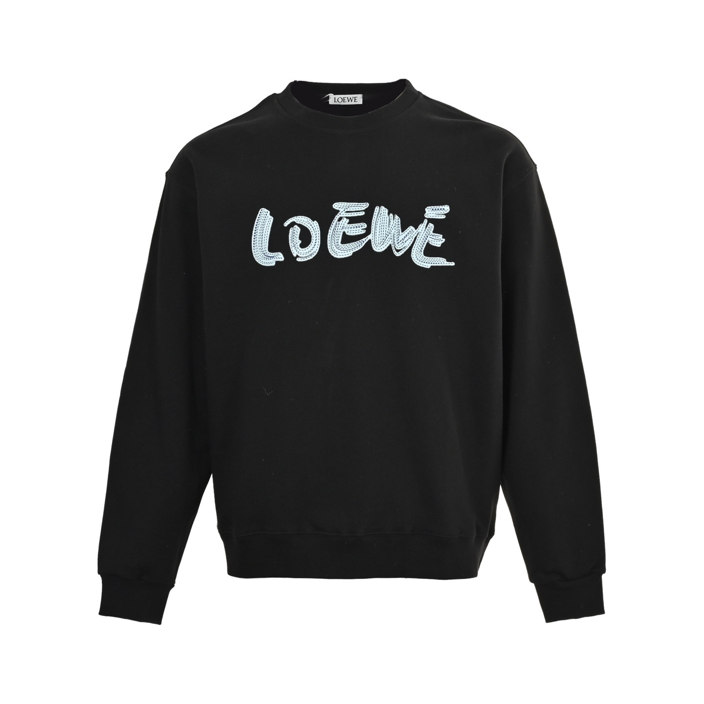Loewe 25Fw dotted letter logo print crew neck sweatshirt