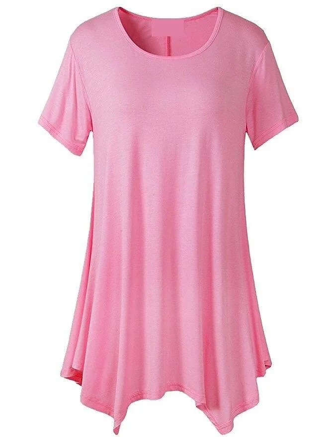(2024 spring hot sale 50% off Women's）💥 Summer Mid-length Short-sleeved T-shirt Loose Round Neck