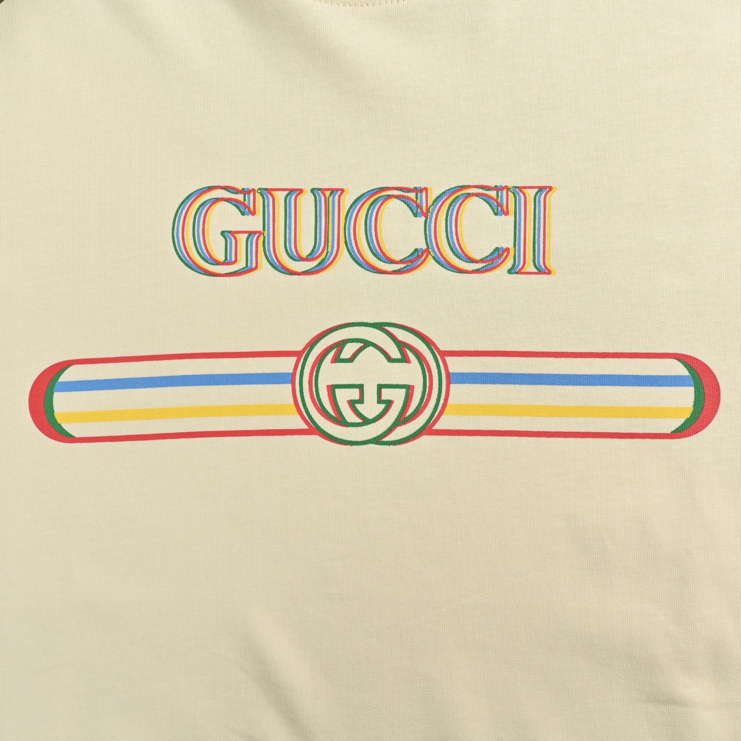 Gucci 25ss double belt logo short sleeve
