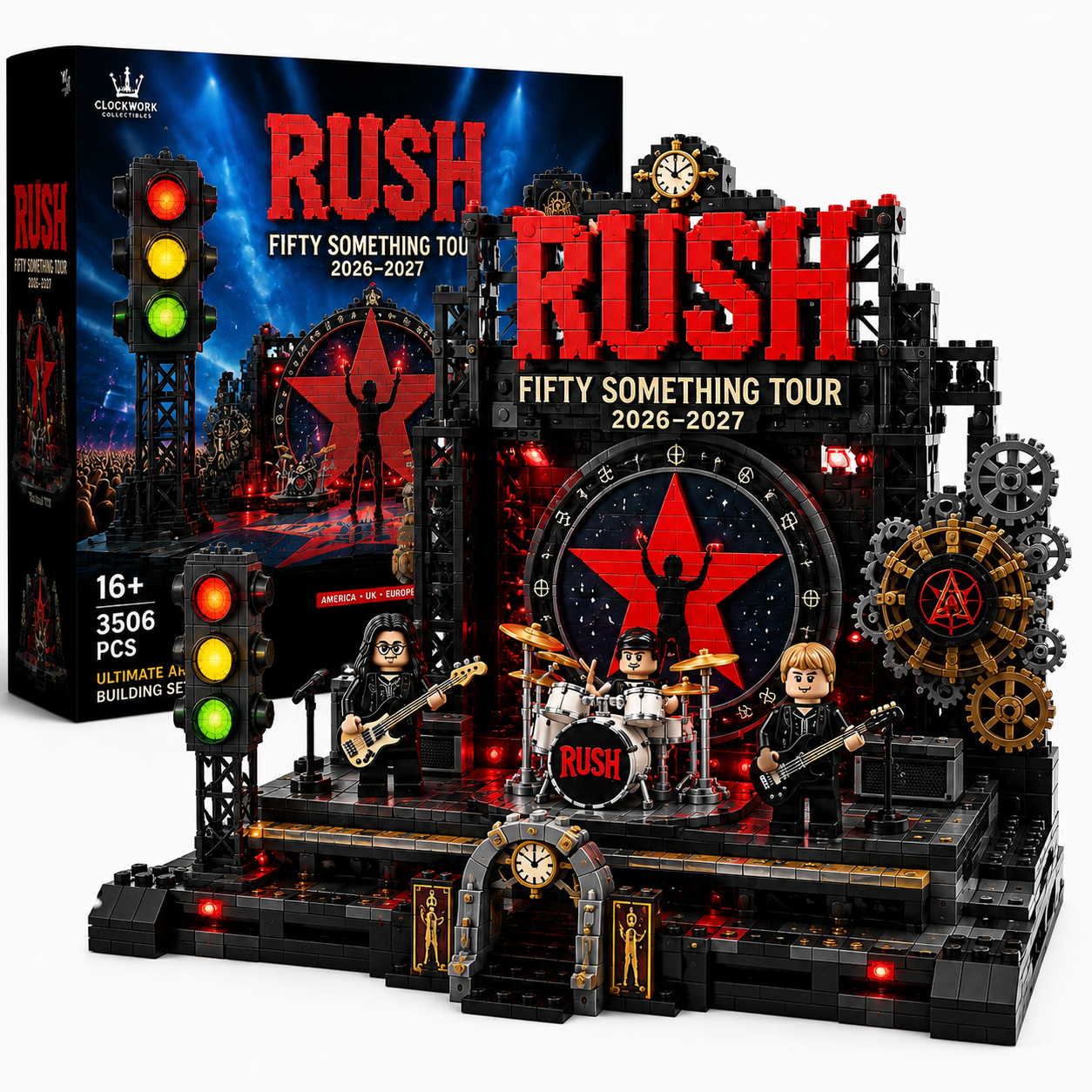 RUSH Fifty Something Tour 2026–2027 Ultimate Stage Collector’s Building Set