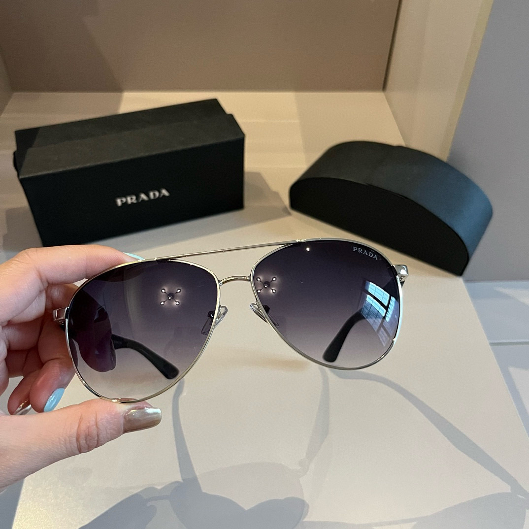 Prada round frame sunglasses