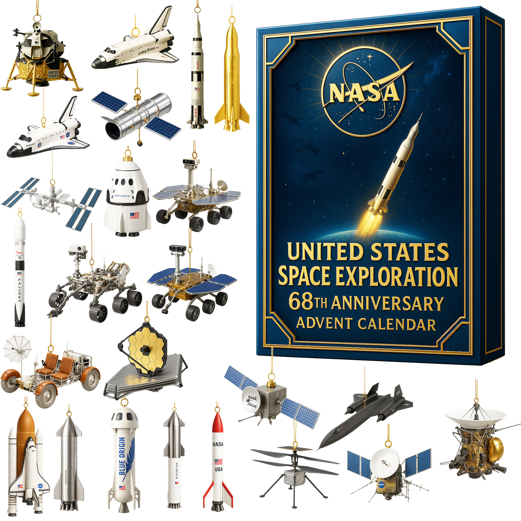 NASA Space Exploration Advent Calendar – 68th Anniversary Edition