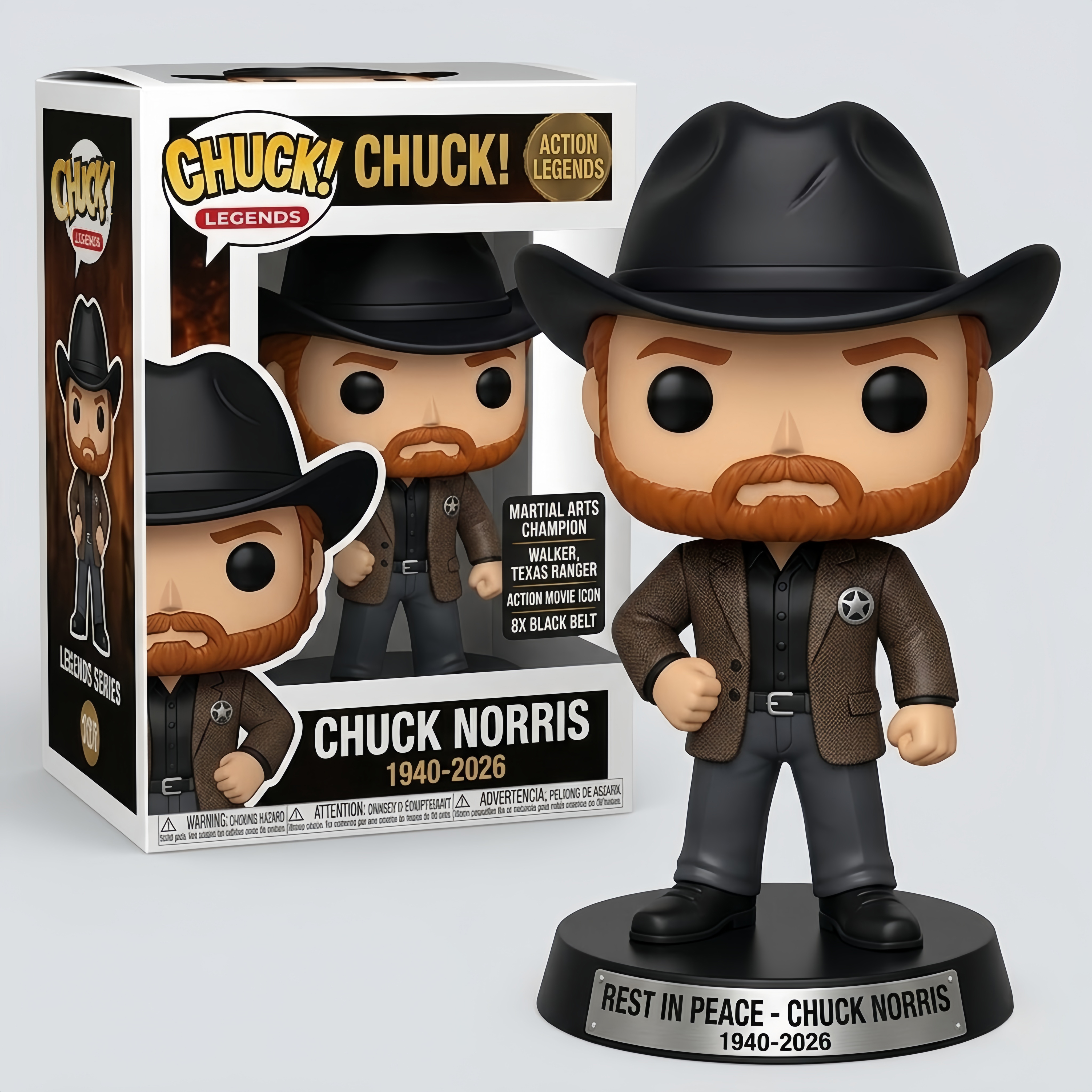 Chuck Norris Legends Memorial Pop!