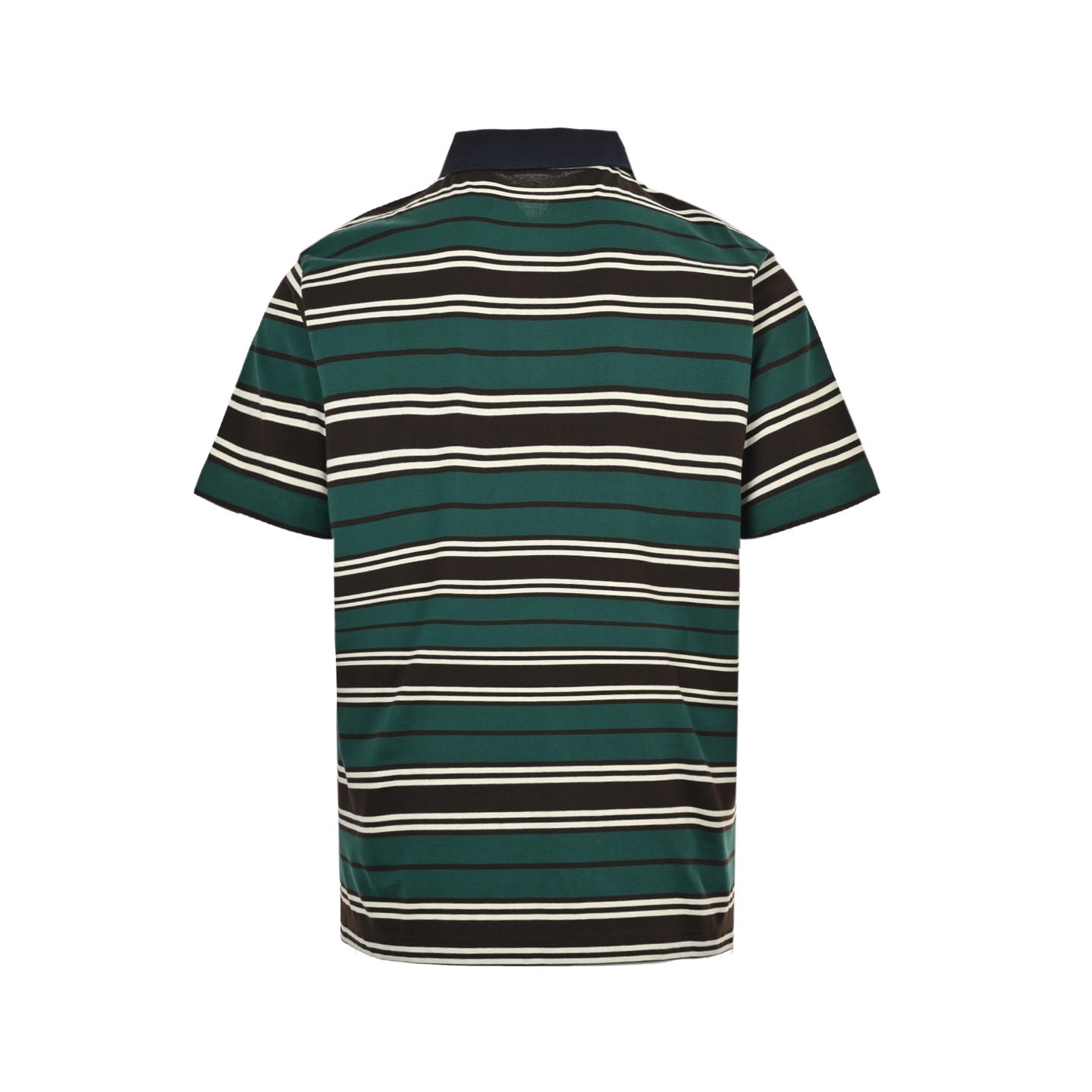 Prada 25ss red and green striped Polo short sleeve