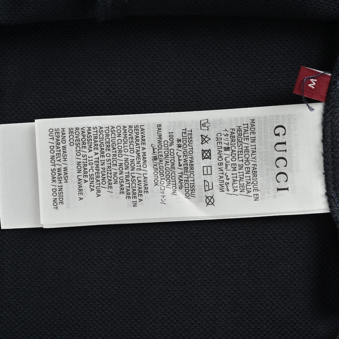 Gucci 25ss embroidered small logo Polo short sleeve