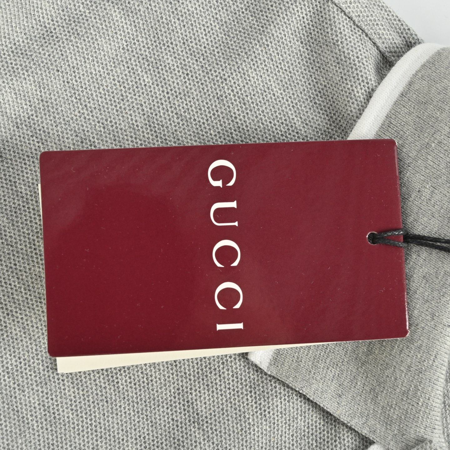 Gucci 25ss contrast color collar lettering laser embroidered Polo short sleeve