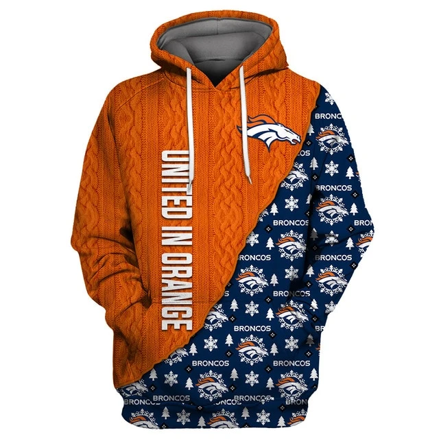 DENVER BRONCOS 3D CHRISTMAS HOODIE ABC02