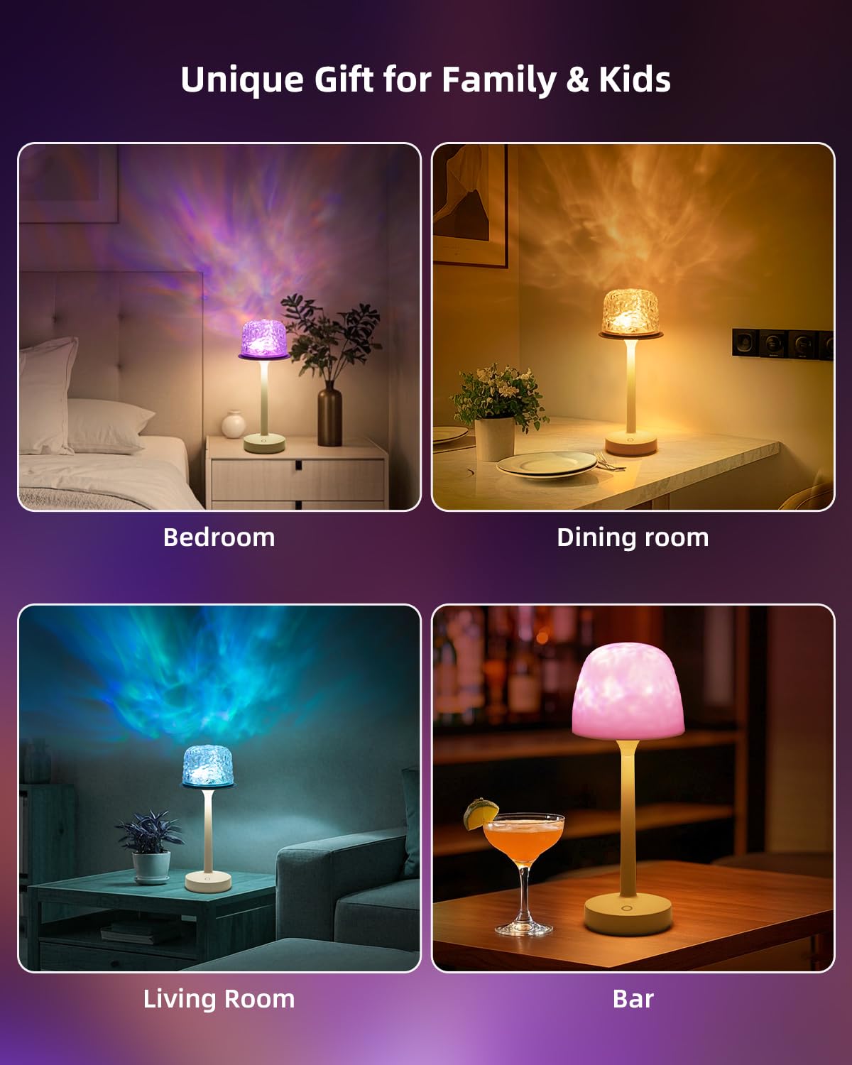 🔥Last Day 50% OFF🔥RGB Ocean Wave Cordless Projector Light