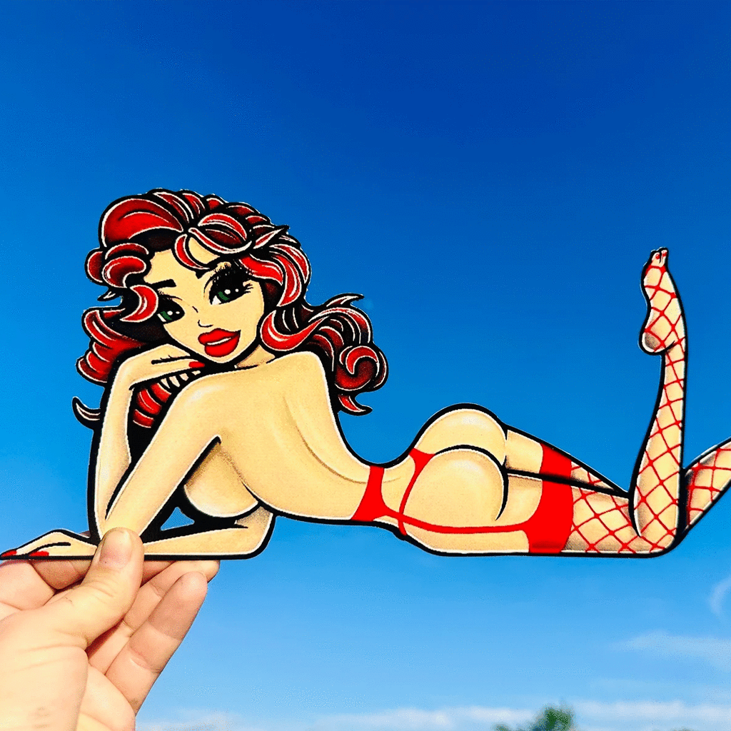 “Roxie Wildcat” Pin Up Girl Sign