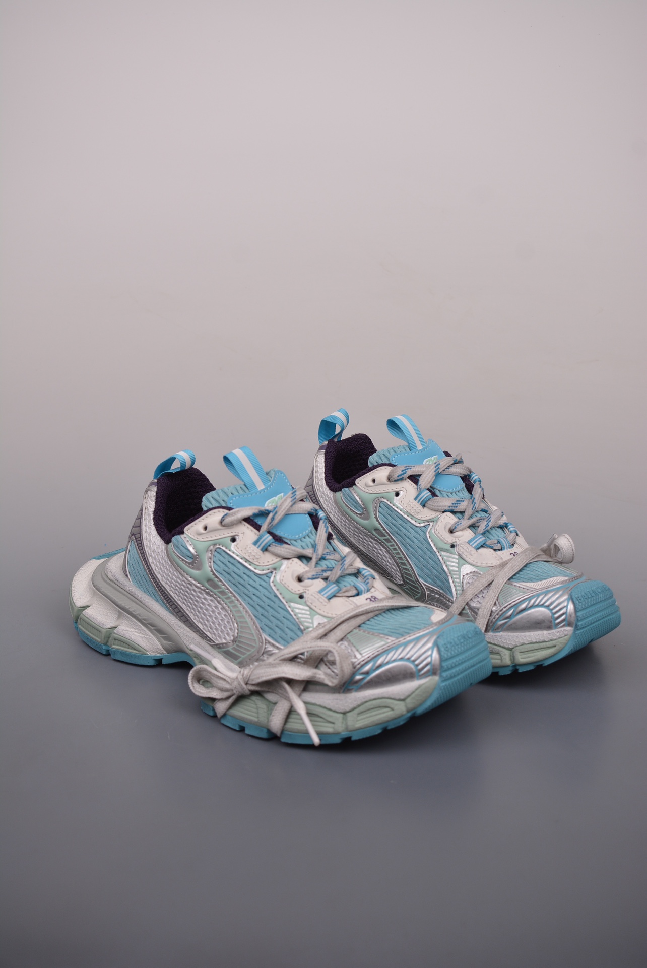 BALENCIAGA 3XL Sneakers Blue and White
