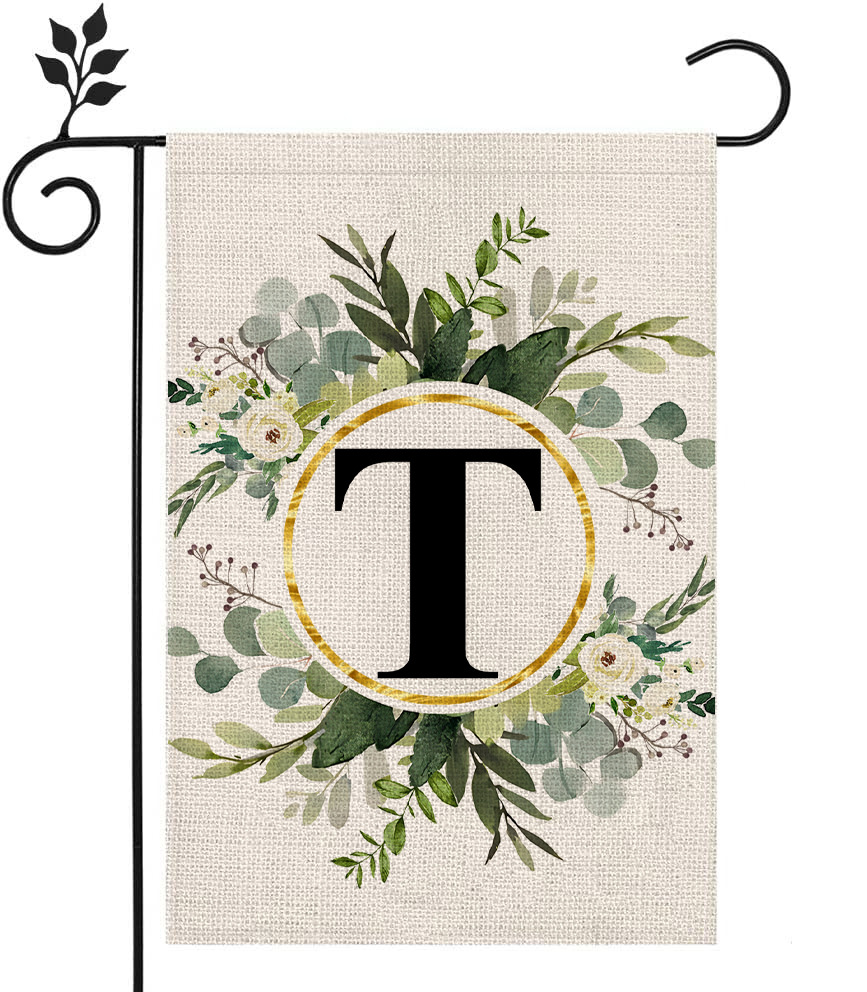 🔥Last Day Promotion-[SAVE 50% OFF]--Monogram Initial Letter Garden Flag-Family Last Name--BUY 3 GET 15% OFF & FREE SHIPPING