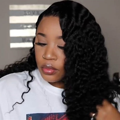 New Natural Curly Lace Front Basic Cap Wig