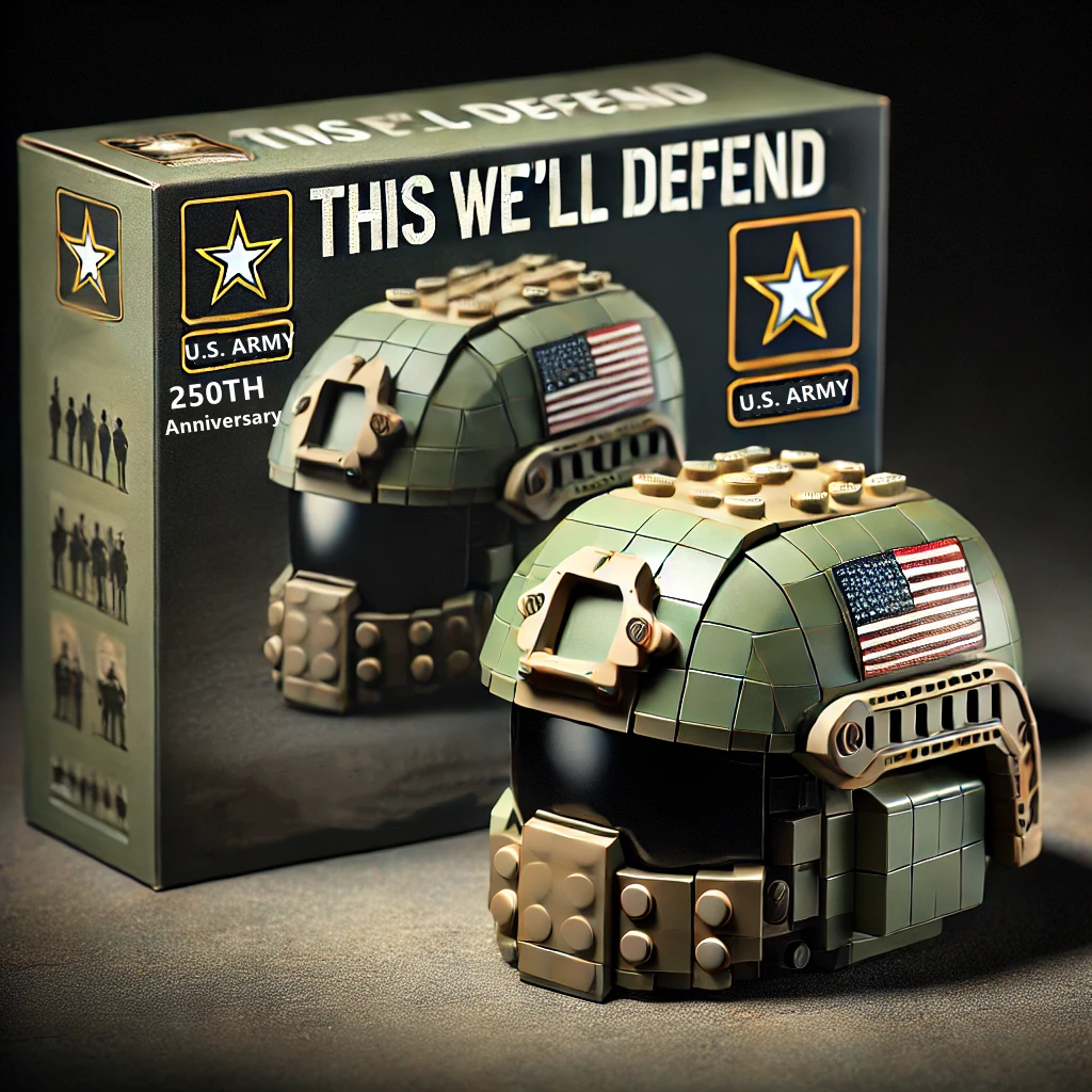 US Marine Corps 250th Anniversary Commemorative Building Block Model