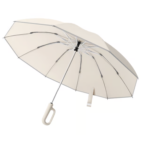 ☂️☂️Buckle umbrella, reflective safety strip, sturdy and windproof, travel-friendly