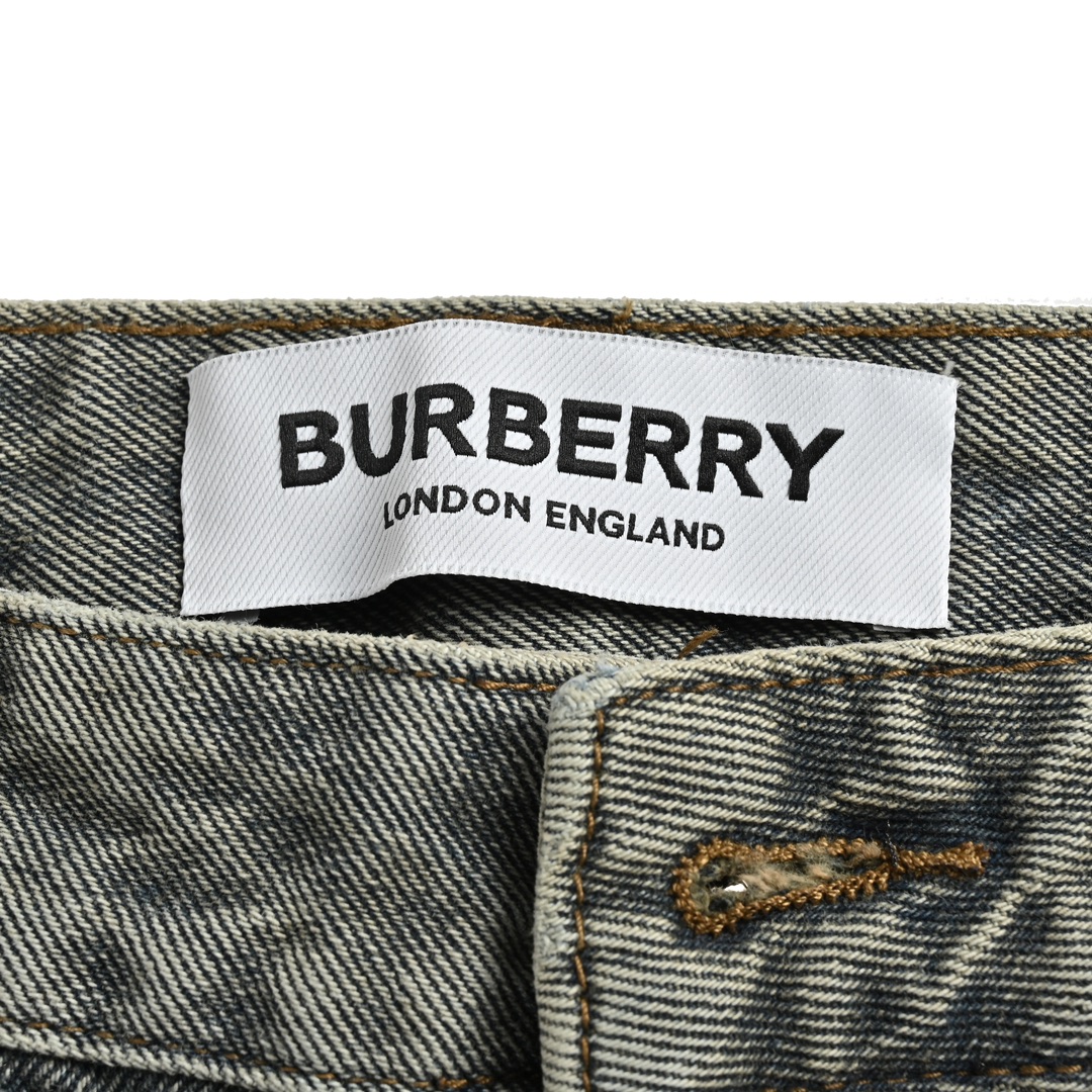 Burberry 23Fw wheat embroidered jeans