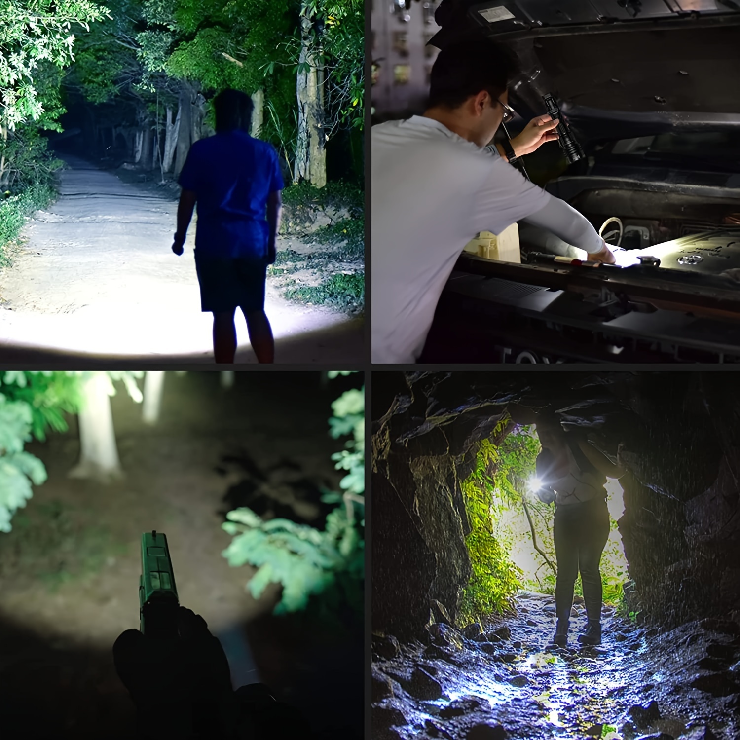 WUBEN T1 Rechargeable LED High-Powered Flashlight, Max Output 2000 Lumens, Max Beam Range 498 Meters, 4-Tactical 6 Outdoor Lighting Modes For Emergencies Camping Adventure