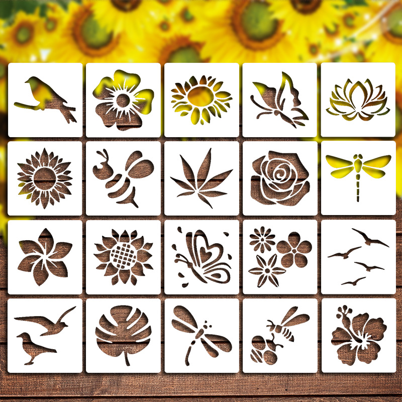 🔥Last Day 60% OFF🔥Blooming Flowers Stencil Kit - DIY decor📦BUY 2 SETS GET FREE SHIPPING NOW