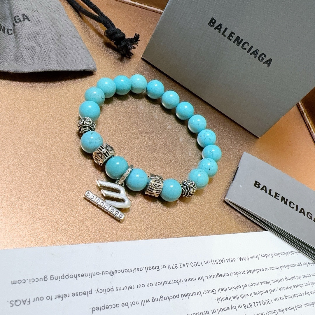 Balenciaga Natural Turquoise Bracelet