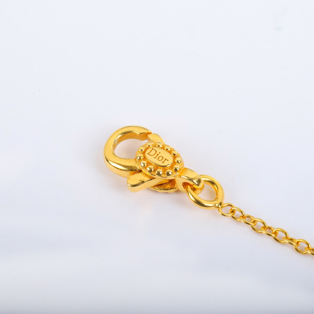 Dior compass diamond necklace