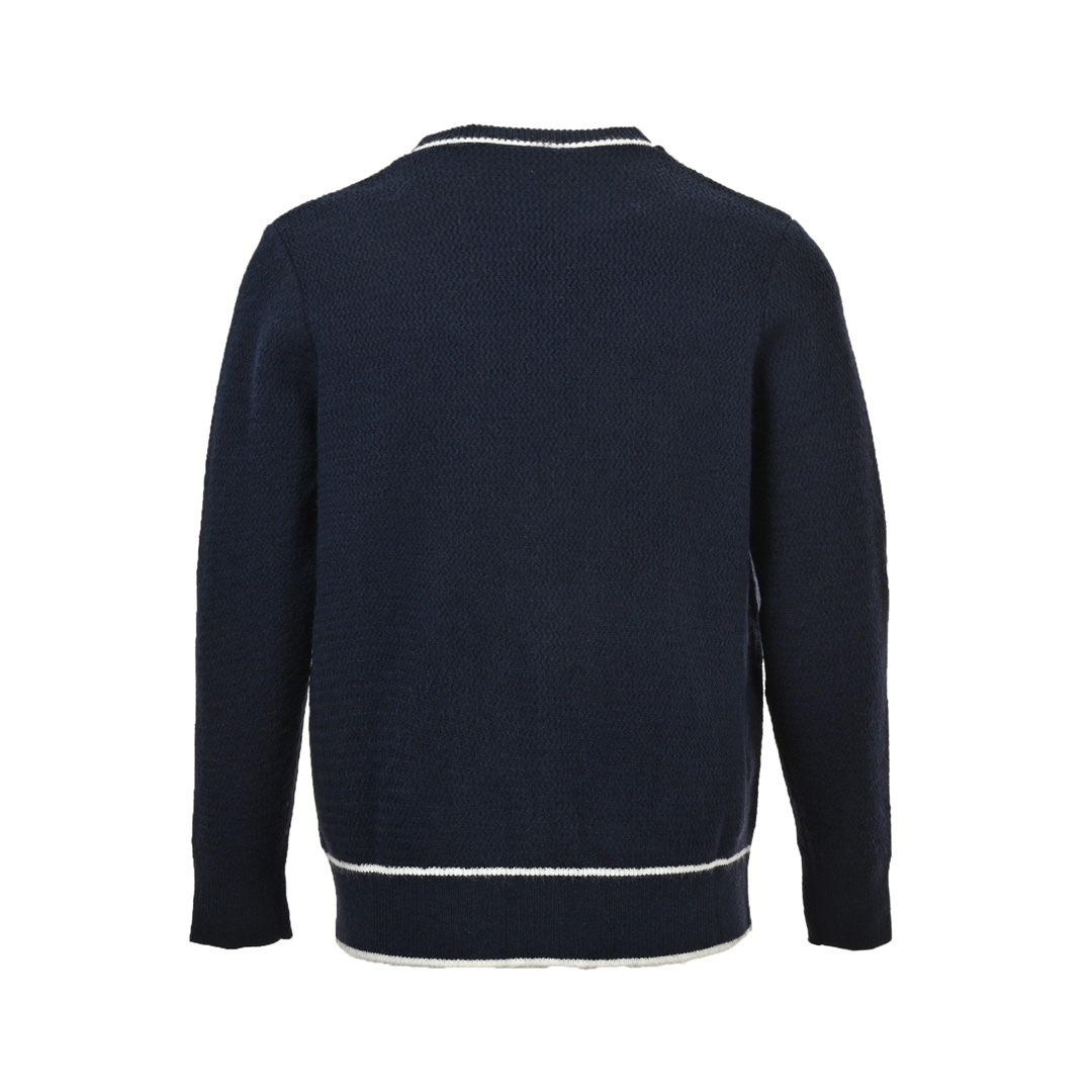 Gucci 24Fw colorblock striped cardigan with Double G embroidery