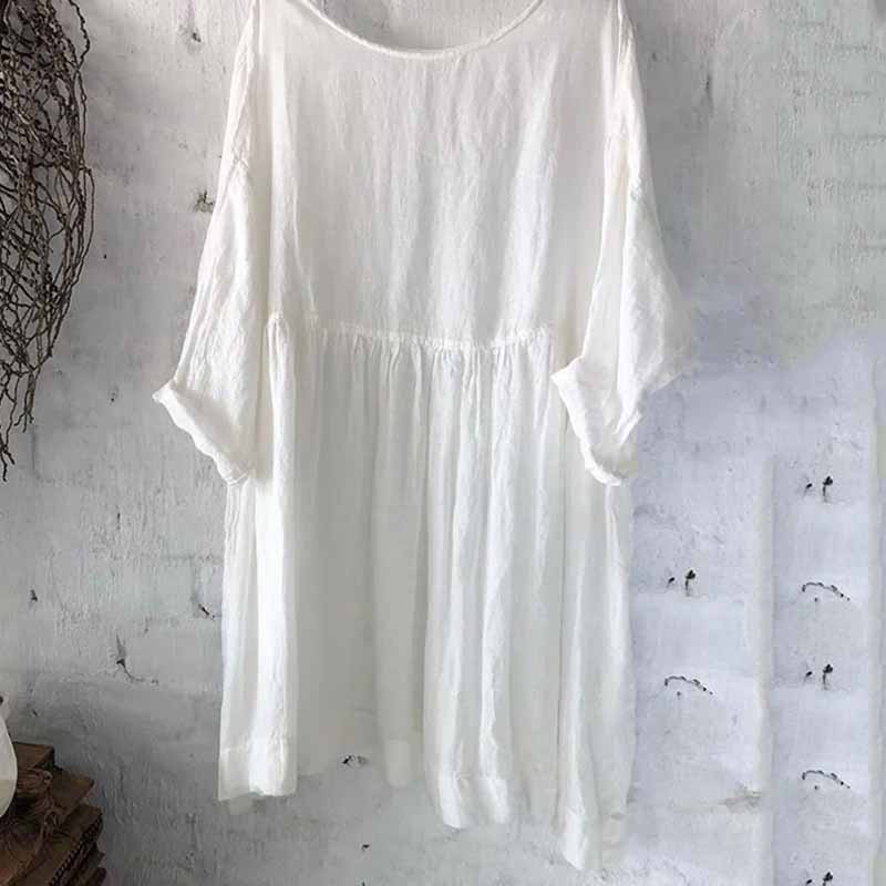 Solid Color Comfortable Casual Long Sleeved Midi Dress