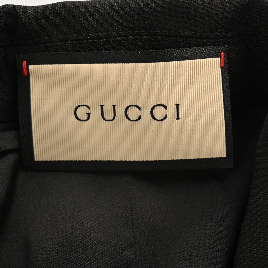 Gucci 24Fw women's solid satin wool jacket blazer