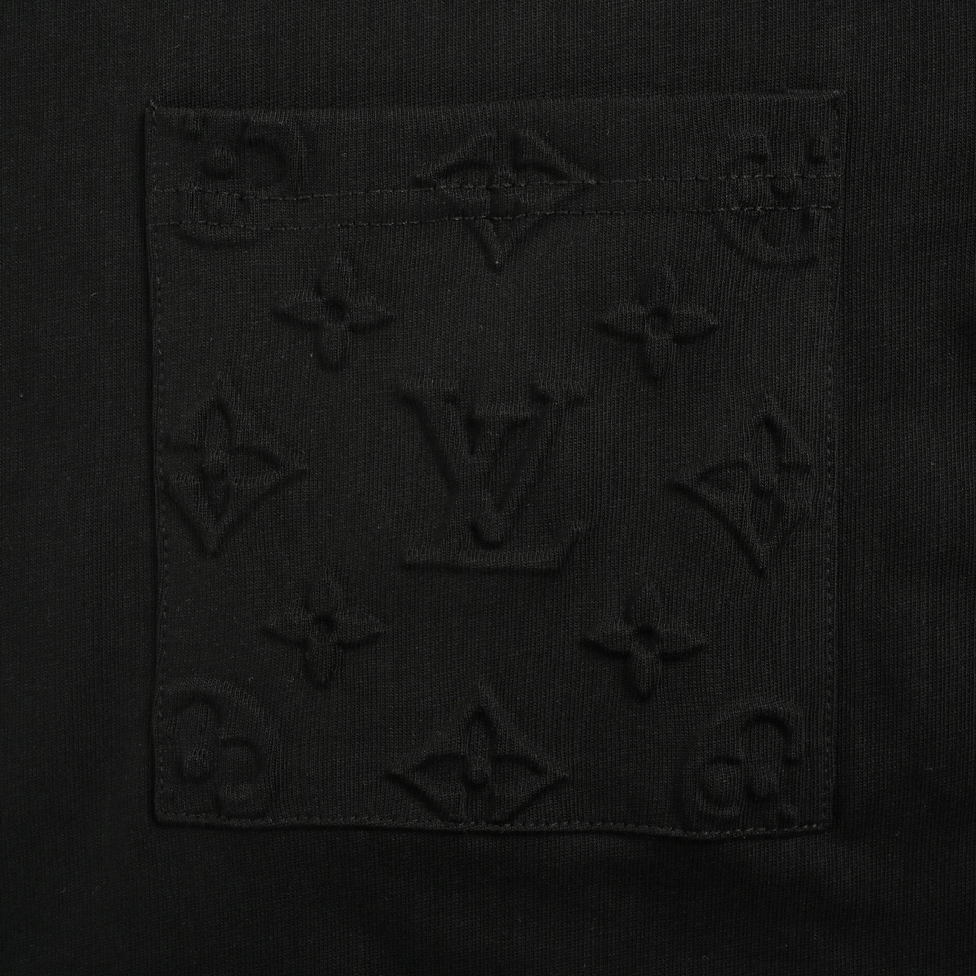 Louis Vuitton 24ss pocket monogram embossed short sleeve