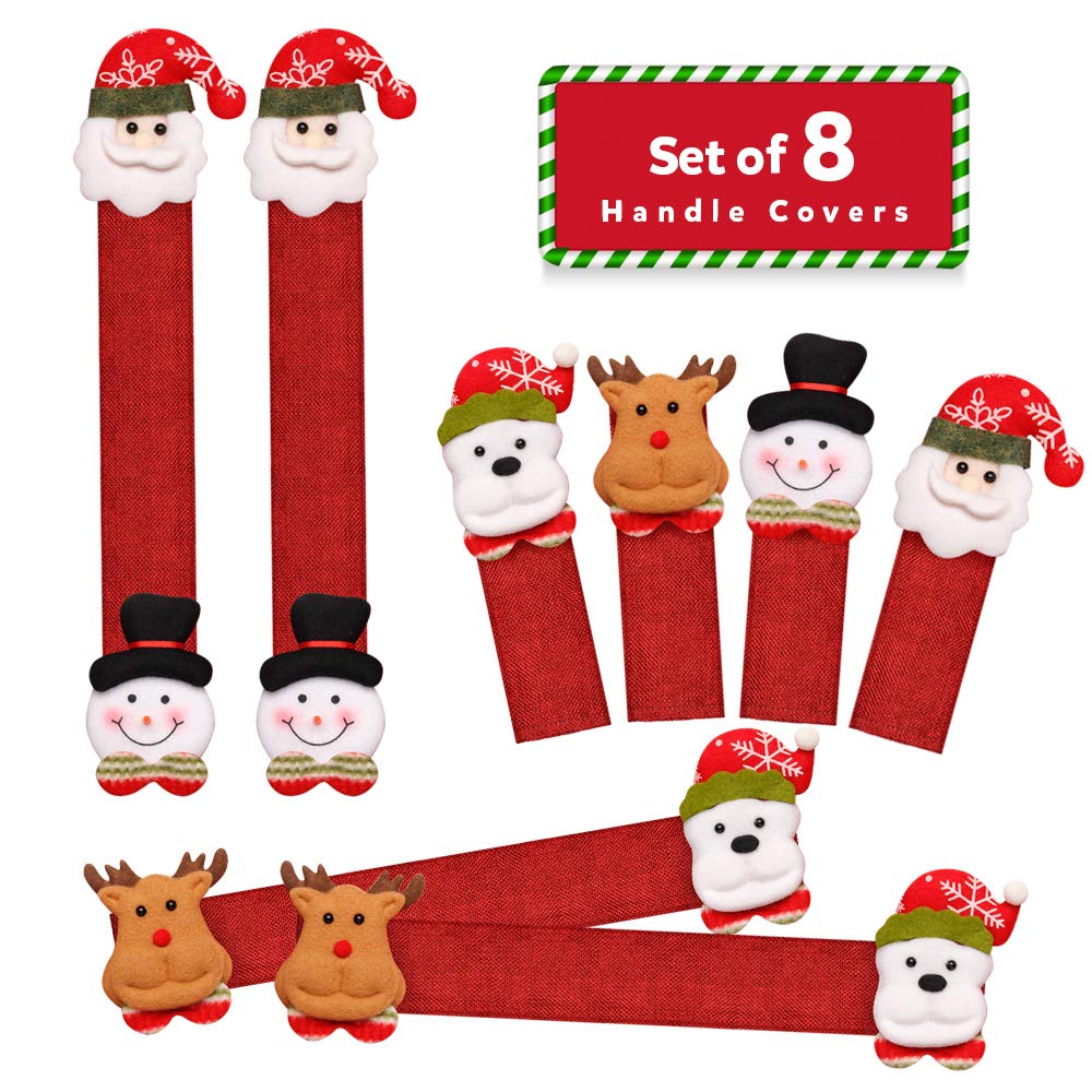 (🔥Christmas Hot Sale-50% OFF)Christmas Kitchen Handle Door Covers
