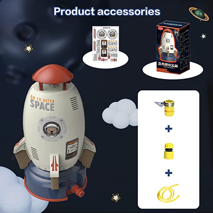 🔥Last Day Promotion-[SAVE 65% OFF]--2023 Summer Toy--Launch Water Rocket Outdoor Sprinkler Toy--BUY 2 GET FREE SHIPPING