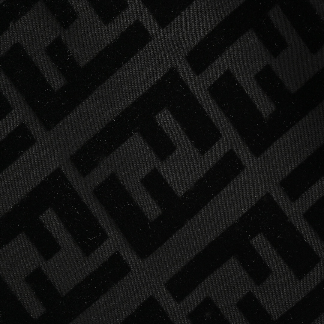 Fendi 24Fw FF flocked all-over print trousers