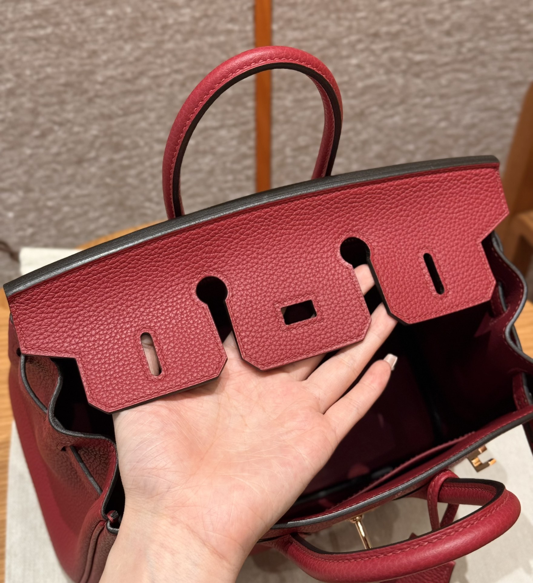 Hermès Birkin B5Ruby Handbag (Handmade to Order)