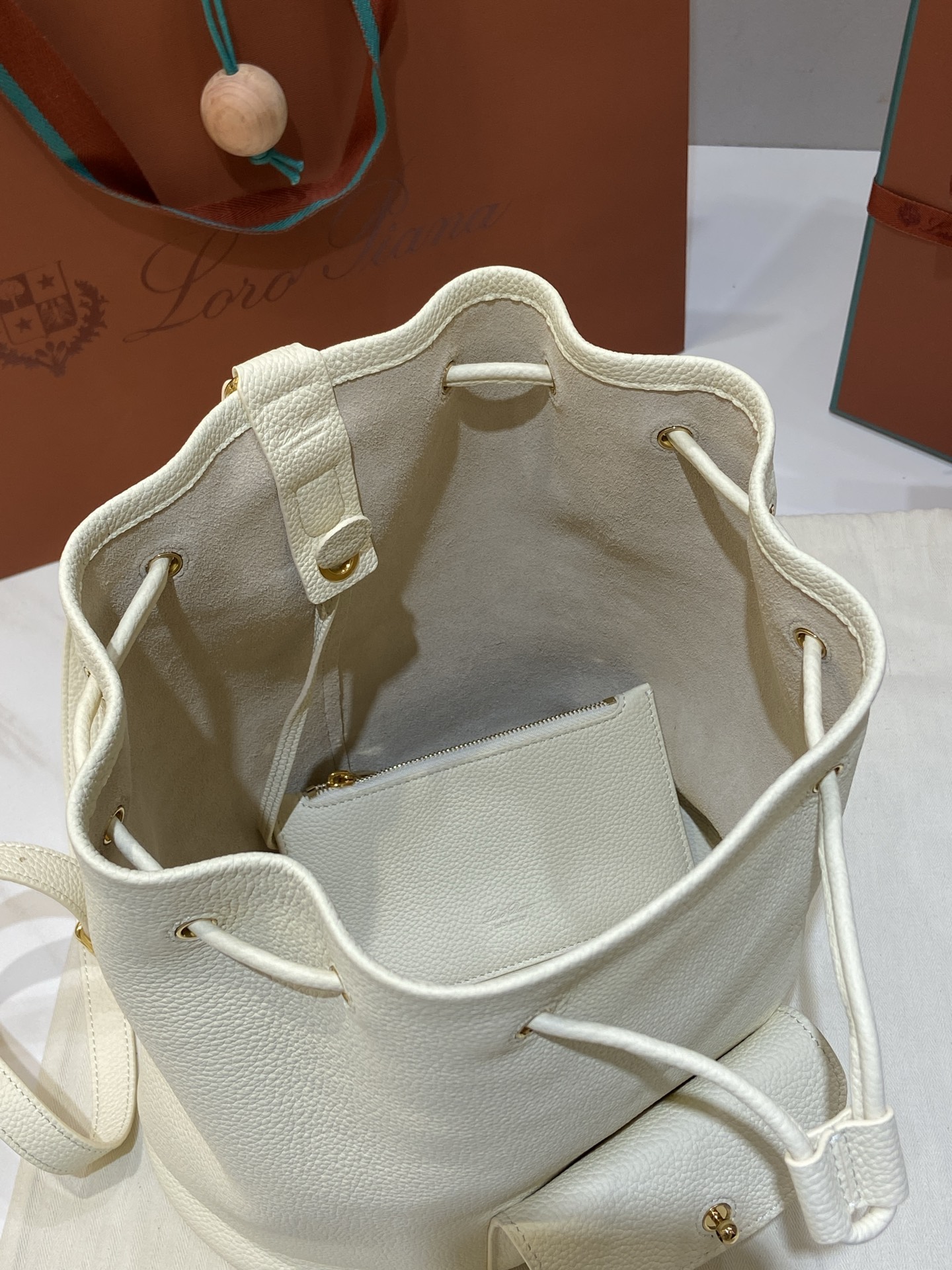 Loro Piana Extra Drawstring Backpack