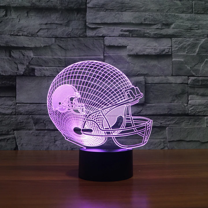 CLEVELAND BROWNS 3D LED LIGHT LAMP