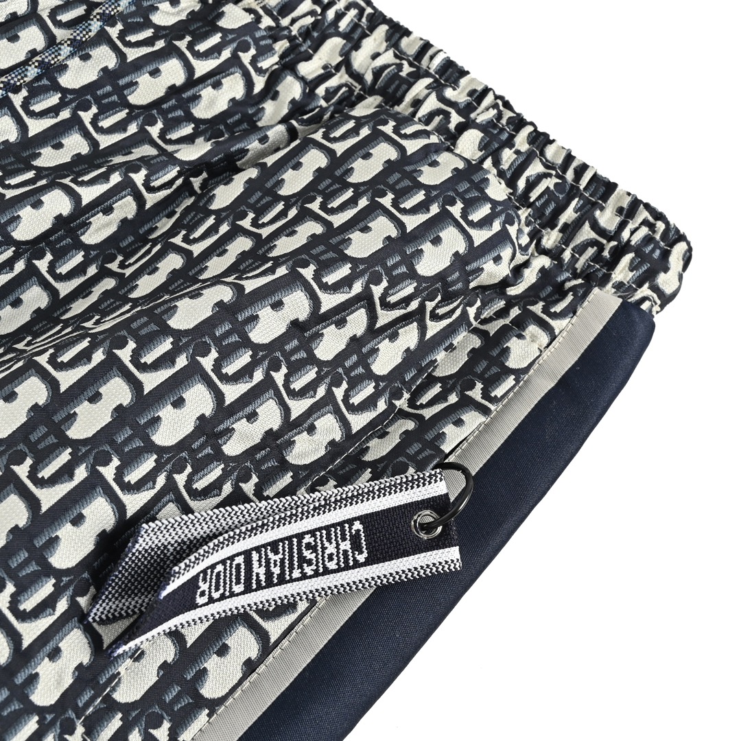 Dior 23ss monogram ribbon shorts