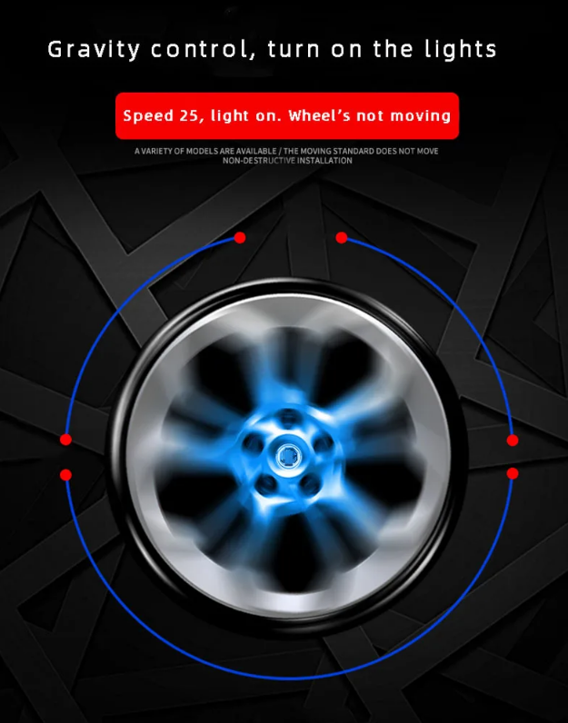 LED Wheel Hub Light Caps
