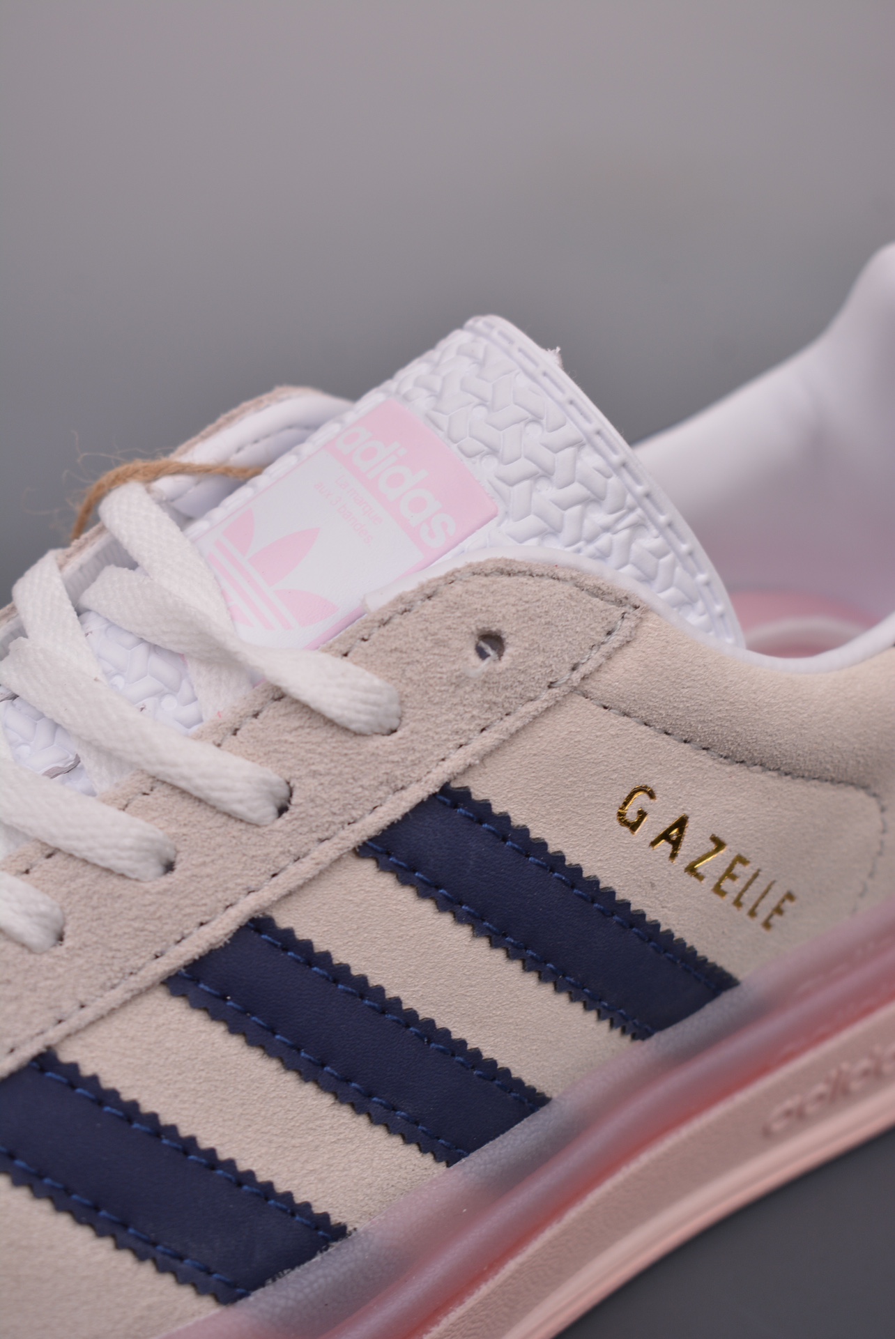 Adidas Originals Gazelle Bold W Navy Blue Pink IE6508