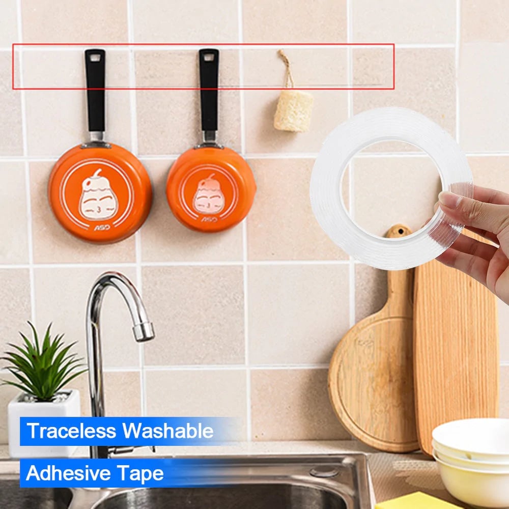 🔥BUY 2 FREE SHIPPING🔥Double-Sided DIY Nano Magic Tape(5M /16.4 Ft)