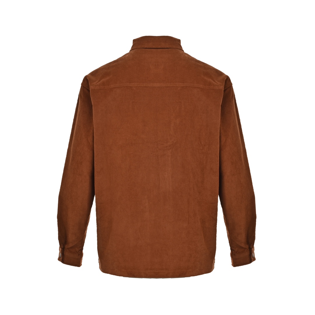 Prada 24Fw triangle logo corduroy shirt jacket