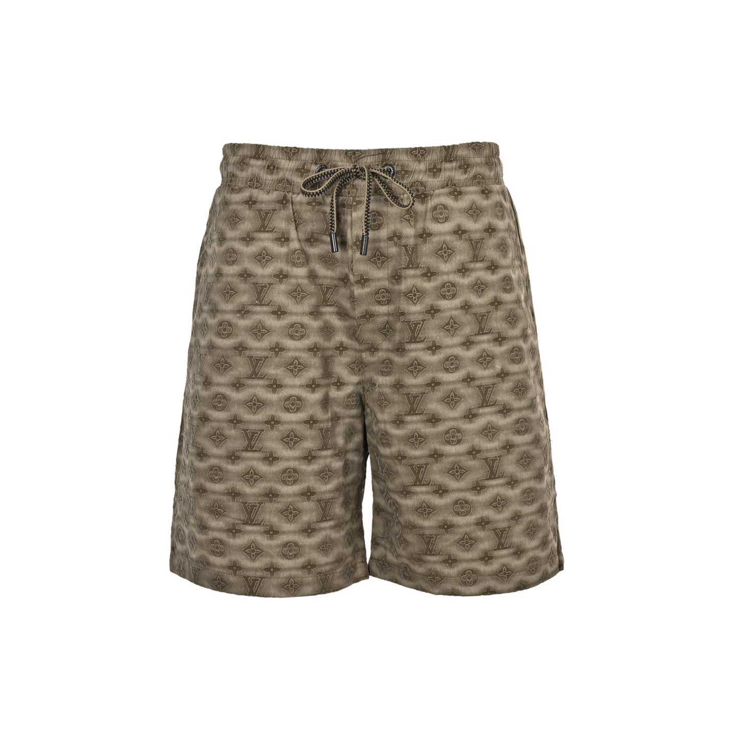 Louis Vuitton 25ss all over blurry lettering print shorts
