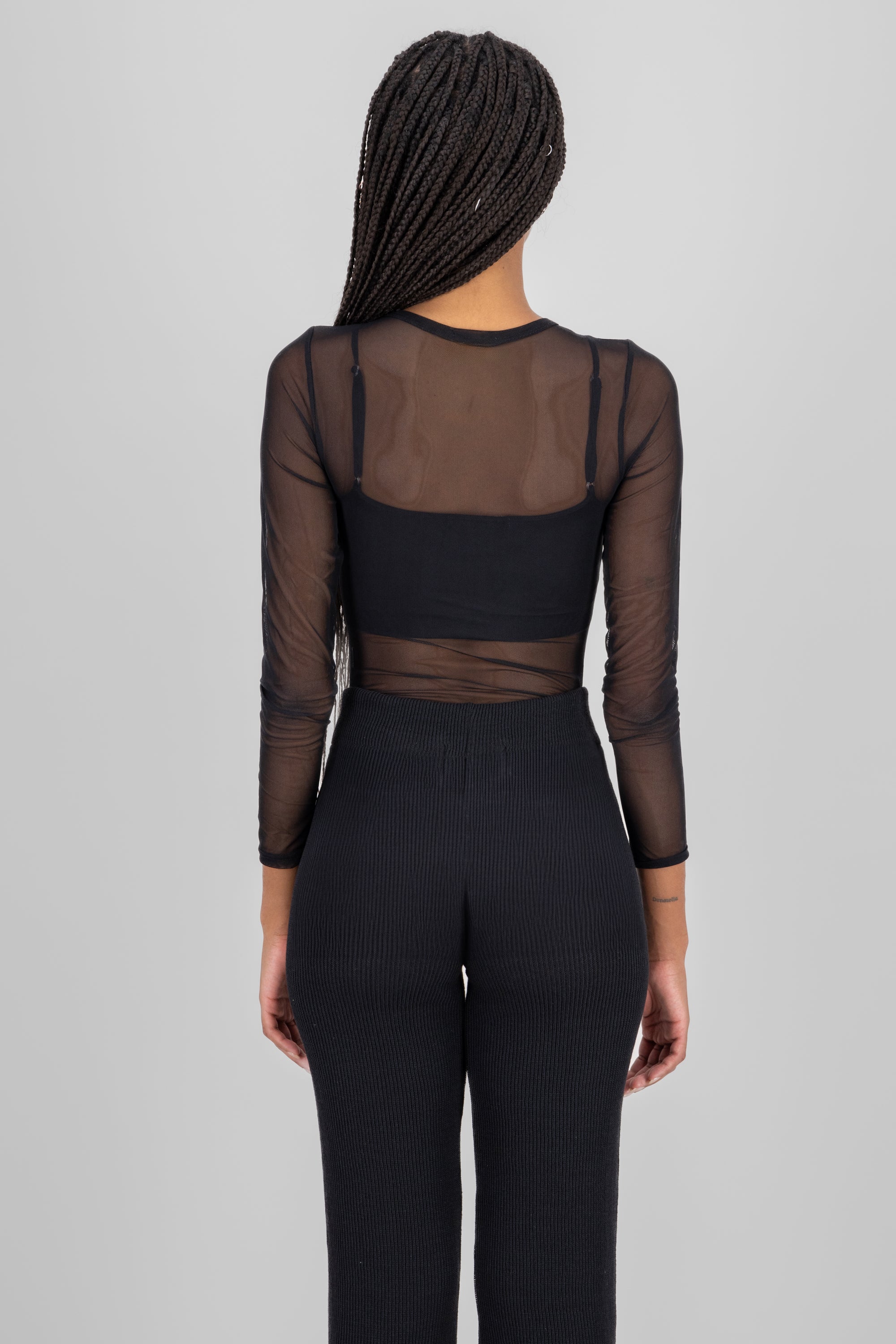 Mesh Long Sleeve Bodysuit