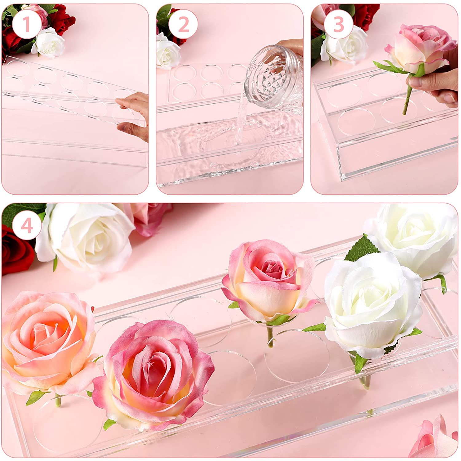 🔥Last Day Promotion-[SAVE 50% OFF]--Clear Acrylic Flower Vase--BUY 2 GET 10% OFF & FREE SHIPPING